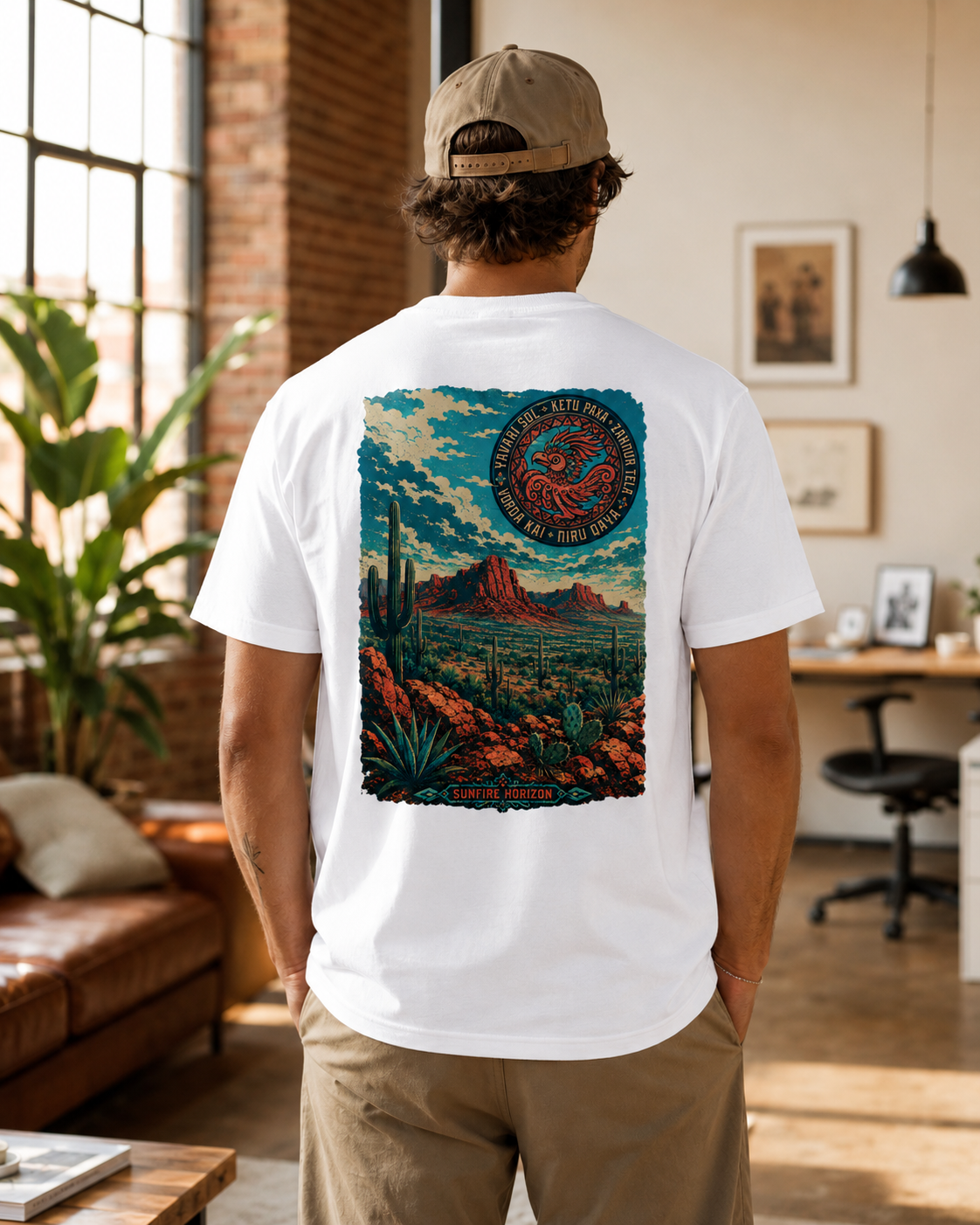 Sunfire Horizon desert serpent graphic t-shirt - product photo 9