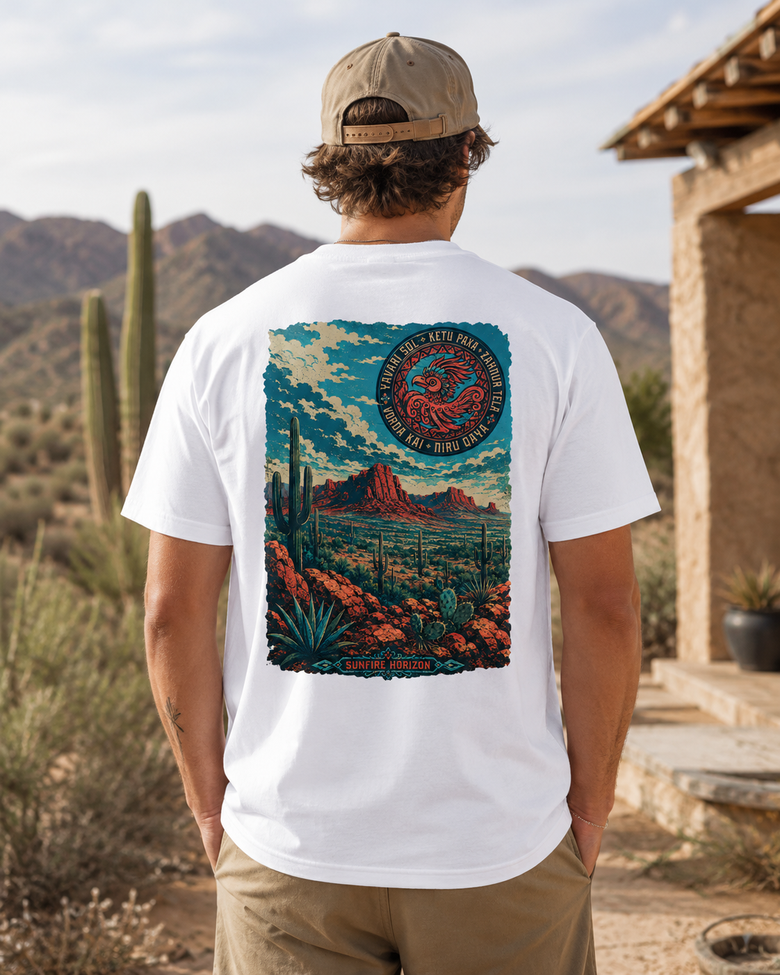 Sunfire Horizon desert serpent graphic t-shirt - product photo 10