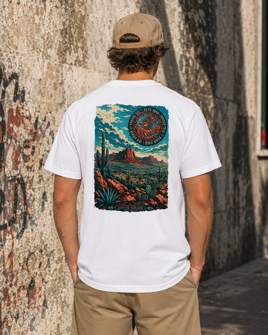 Sunfire Horizon desert serpent graphic t-shirt - product photo 11
