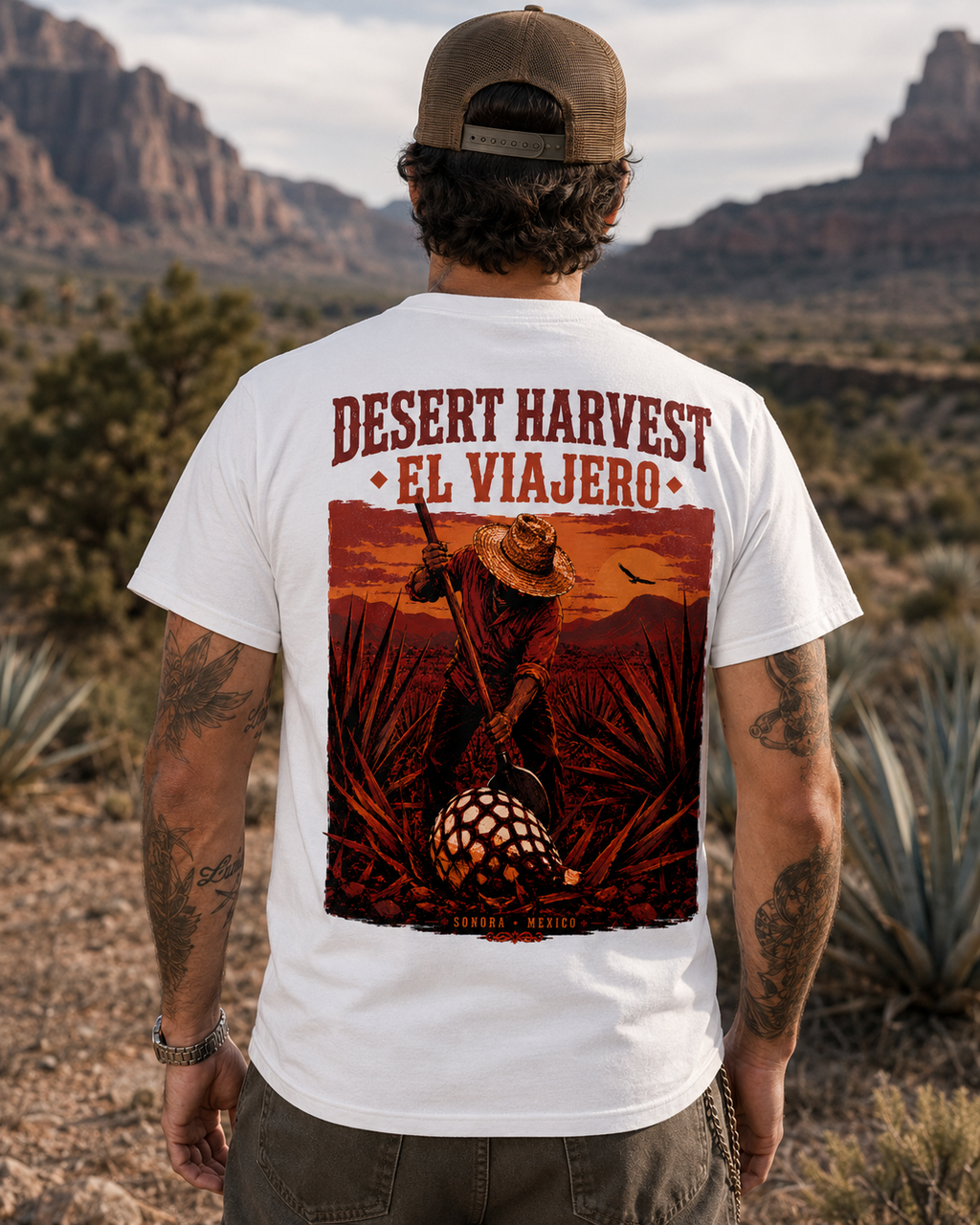 Desert Harvest El Viajero agave graphic t-shirt - product photo 24