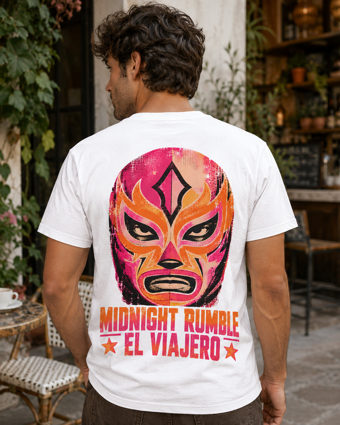 Midnight Rumble Lucha Libre wrestling graphic t-shirt - product photo 19