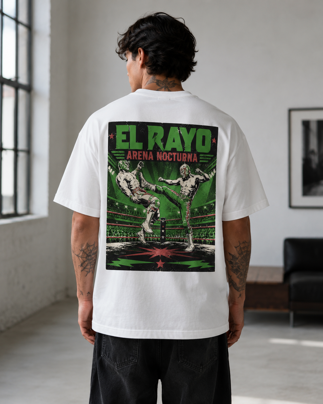 El Rayo Lucha Libre wrestling graphic t-shirt - product photo 11
