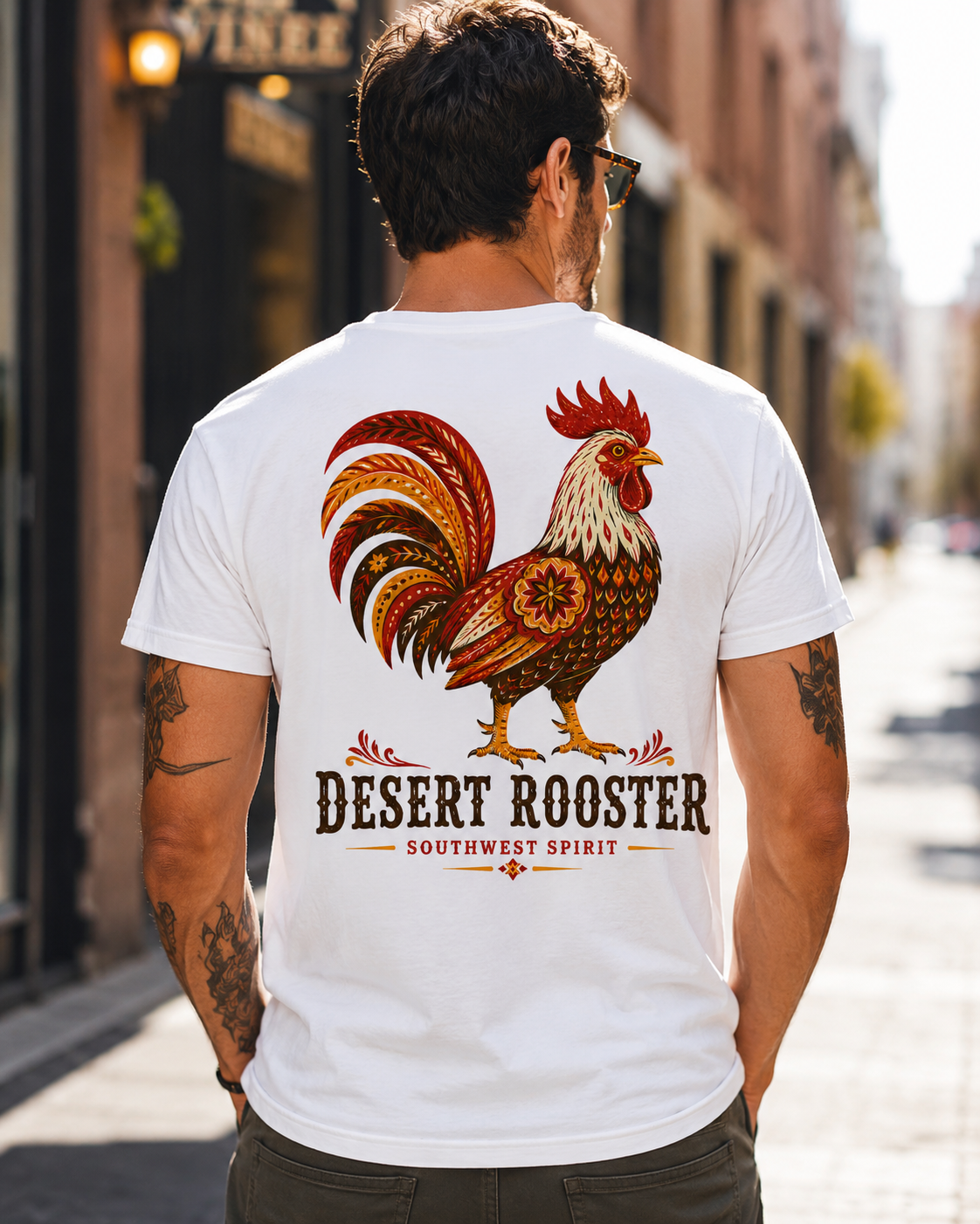 Desert Rooster southwestern graphic t-shirt - product photo 18