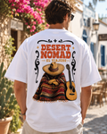 White t-shirt with guitar southwestern desert back print
