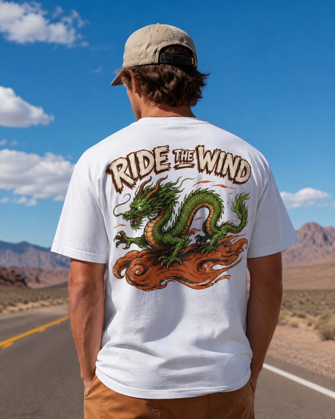 Ride the Wind Dragon graphic t-shirt - product photo 16