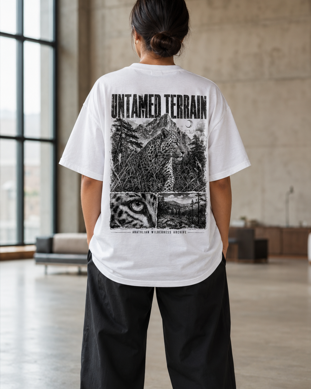 Untamed Terrain Leopard Graphic T-Shirt – Vintage Wildlife Streetwear Tee
