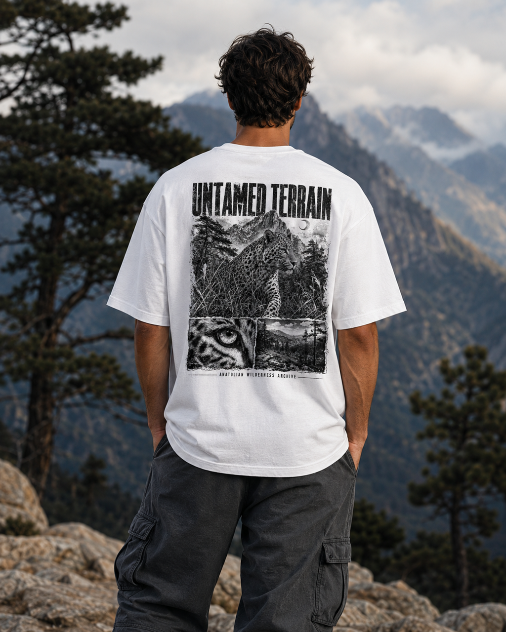 Untamed Terrain Leopard Graphic T-Shirt – Vintage Wildlife Streetwear Tee
