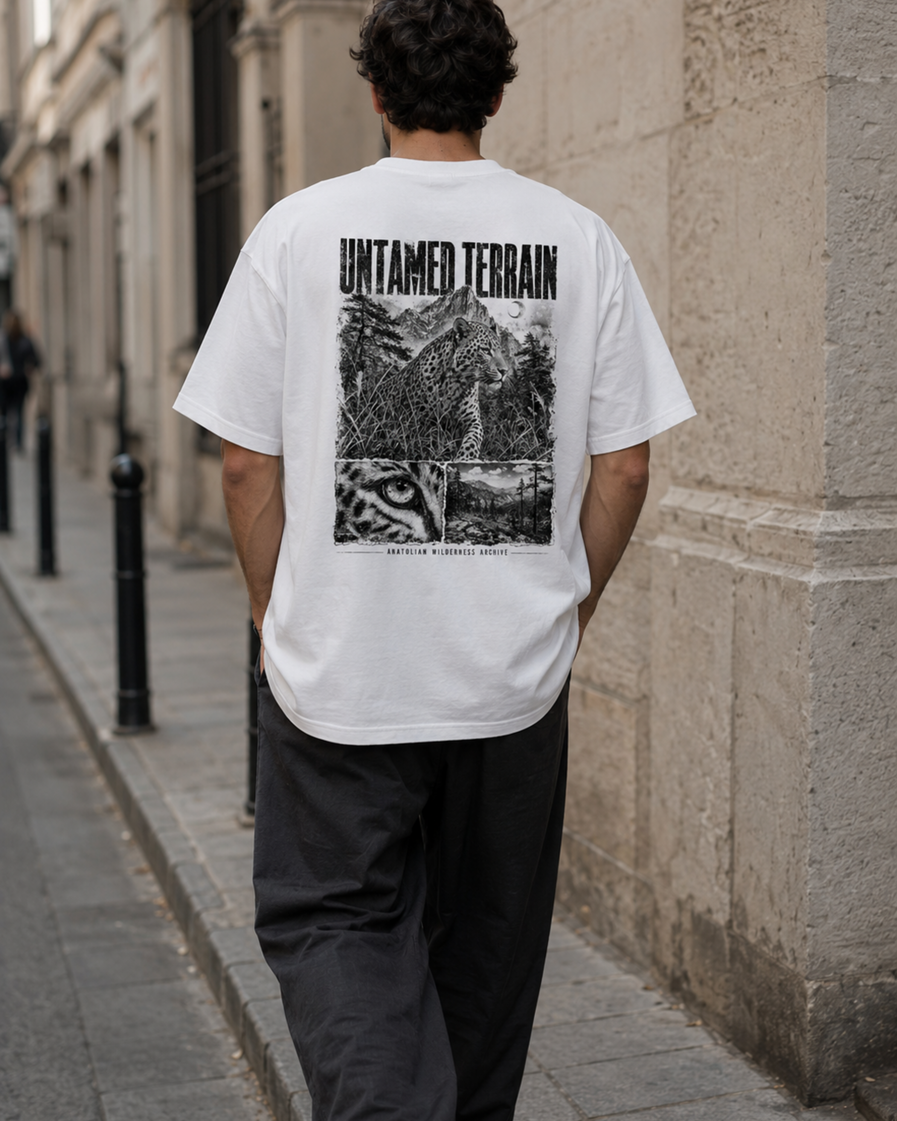 Untamed Terrain Leopard Graphic T-Shirt – Vintage Wildlife Streetwear Tee