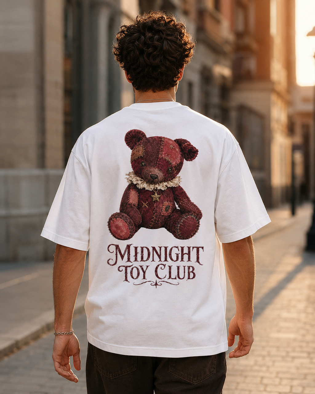 Midnight Toy Club Teddy Bear T-Shirt – Vintage Gothic Back Print Tee