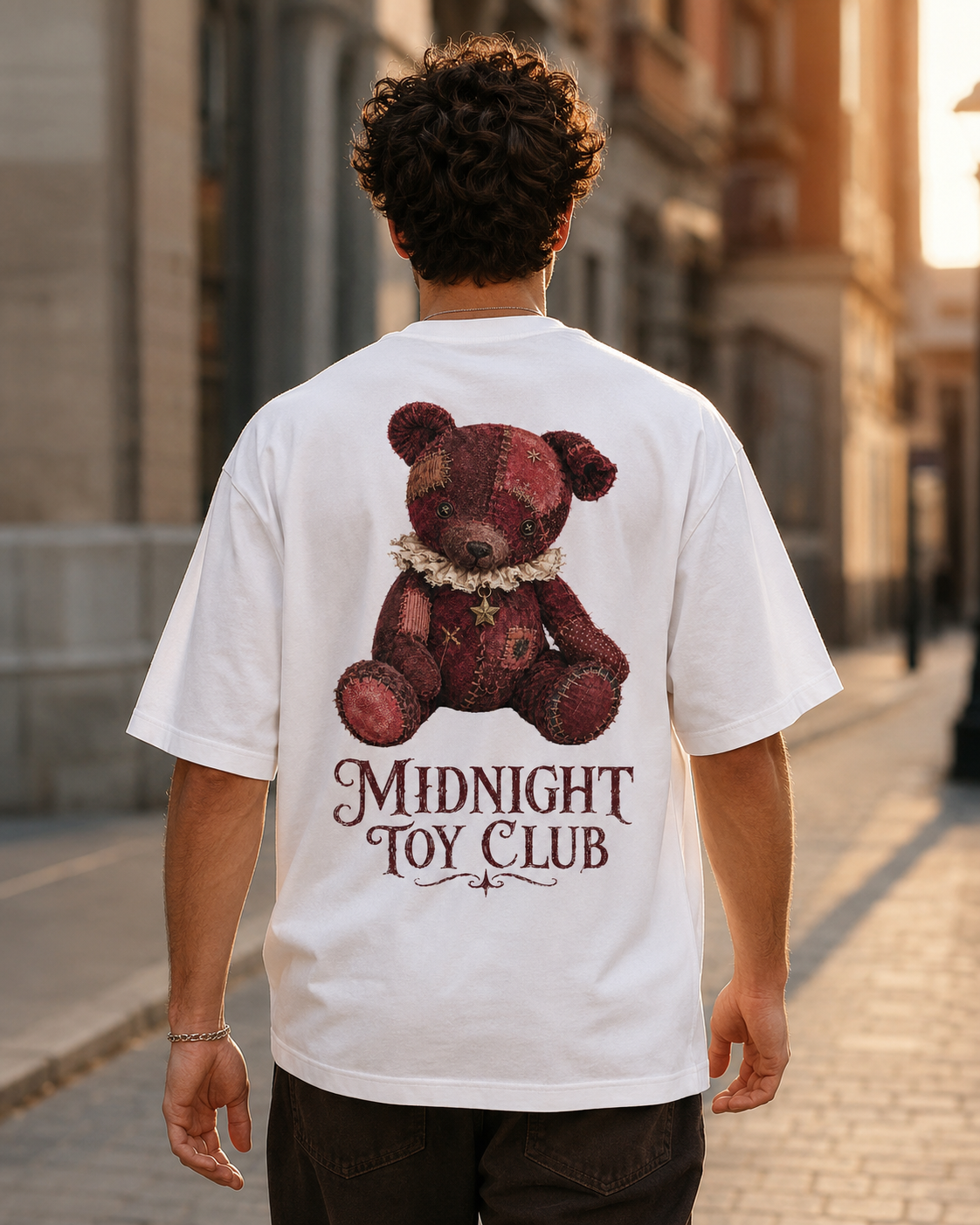 Midnight Toy Club Teddy Bear T-Shirt – Vintage Gothic Back Print Tee