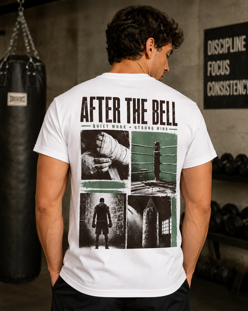 After the Bell vintage boxing graphic t-shirt - back print view
