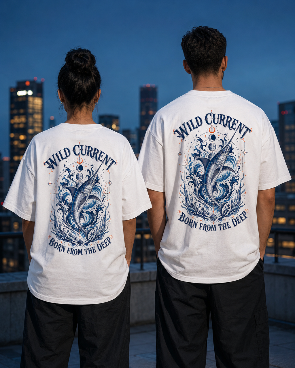 Wild Current marlin fishing graphic t-shirt - product photo