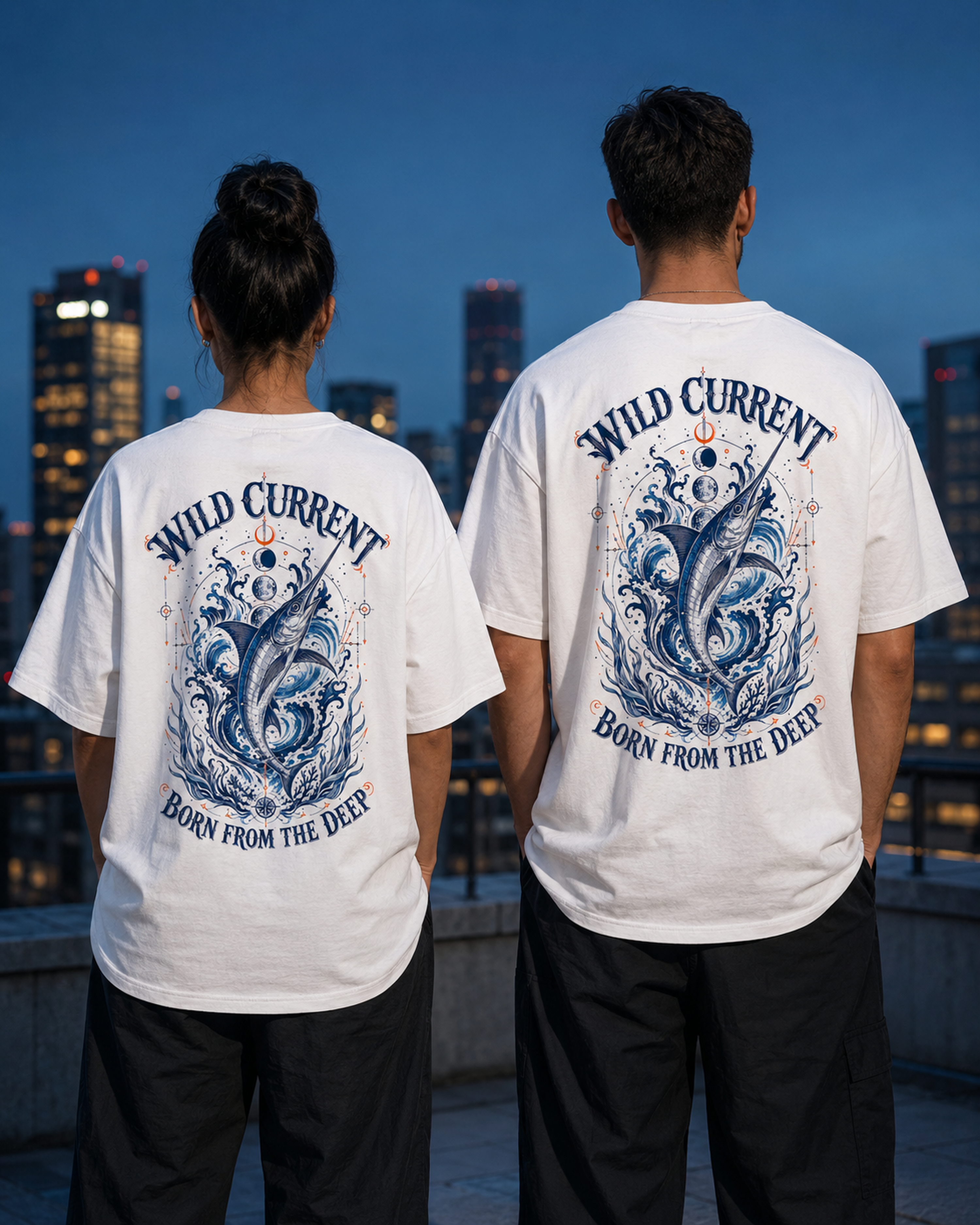 Wild Current marlin fishing graphic t-shirt - product photo