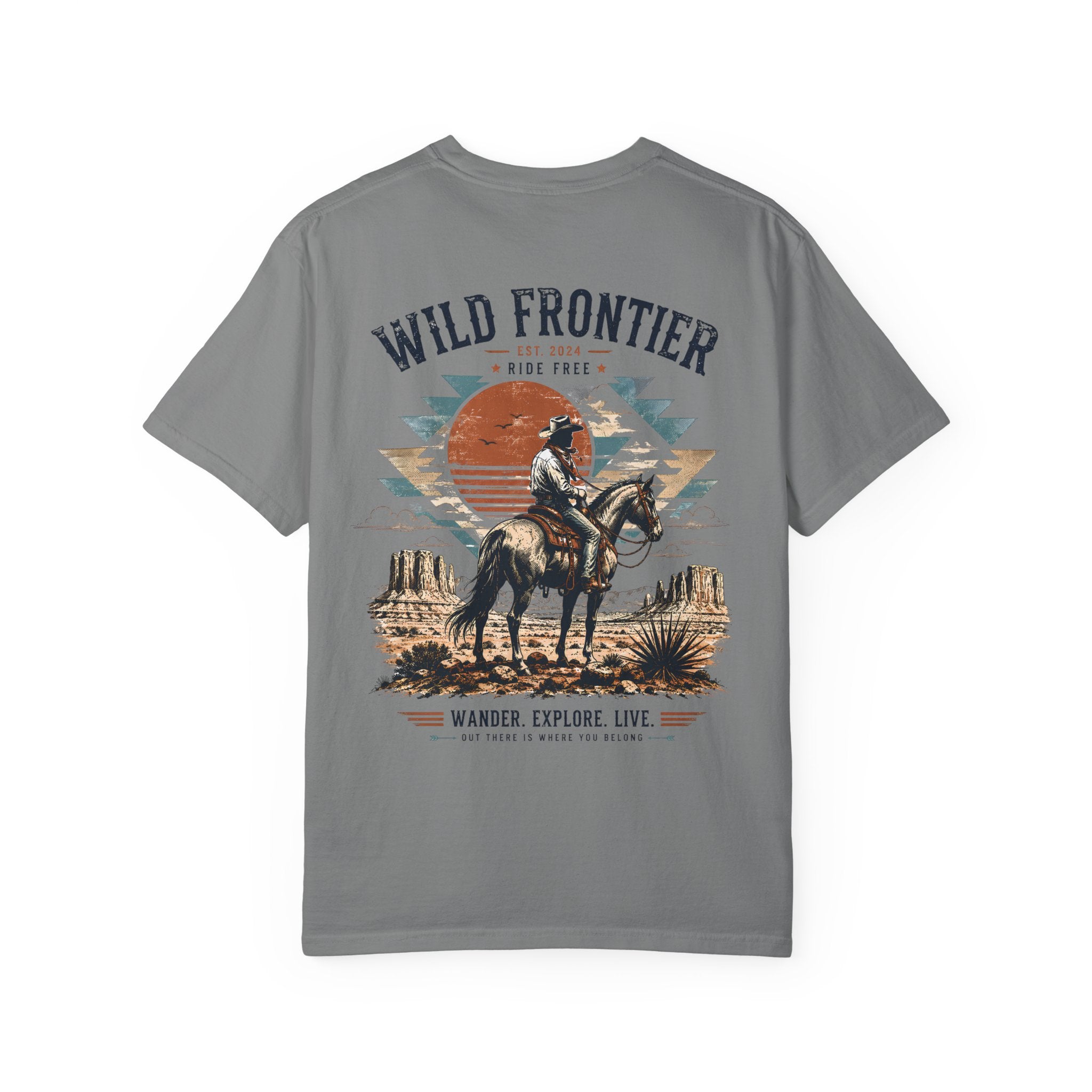 Wild Frontier cowboy graphic t-shirt - product photo 4