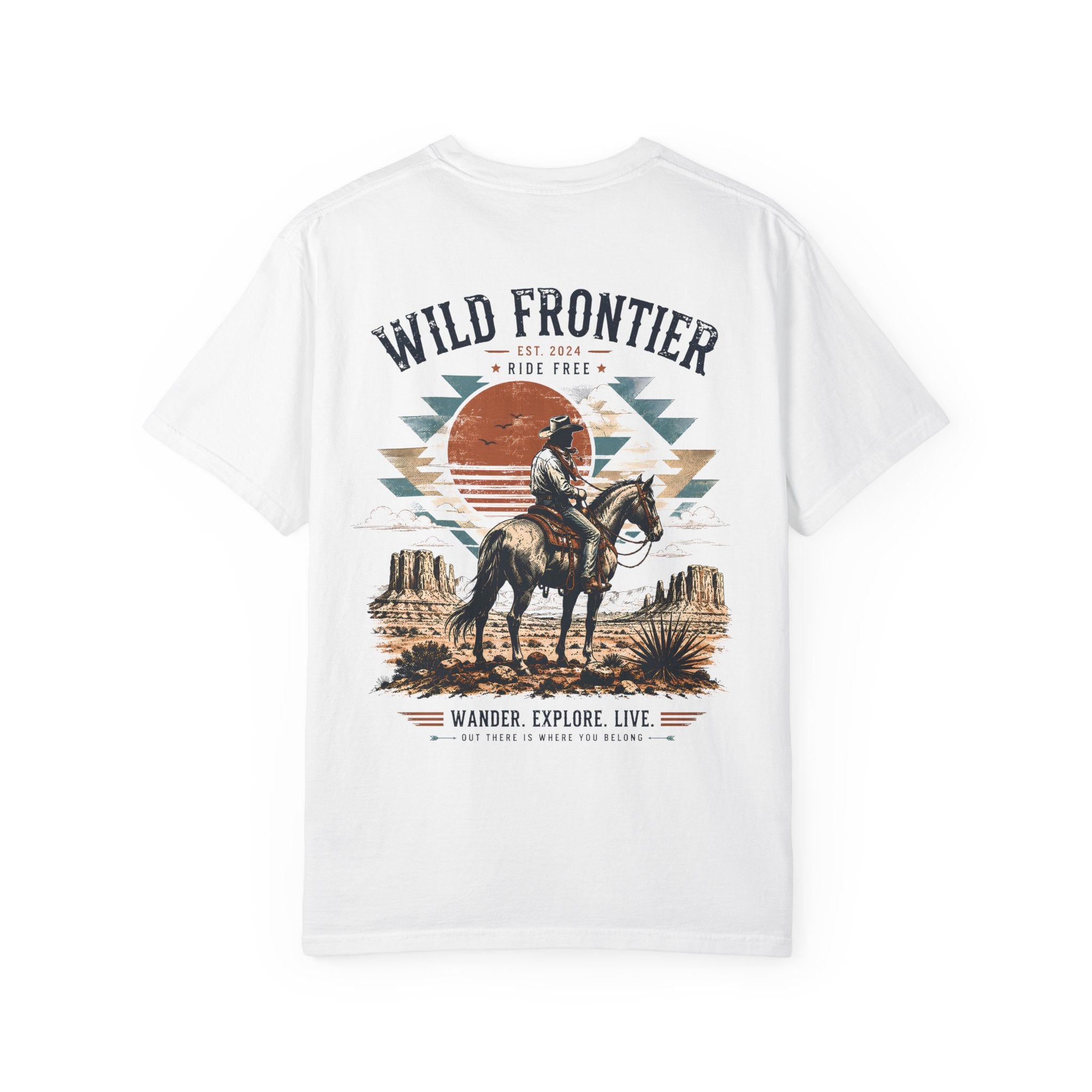 Wild Frontier cowboy graphic t-shirt - product photo 18