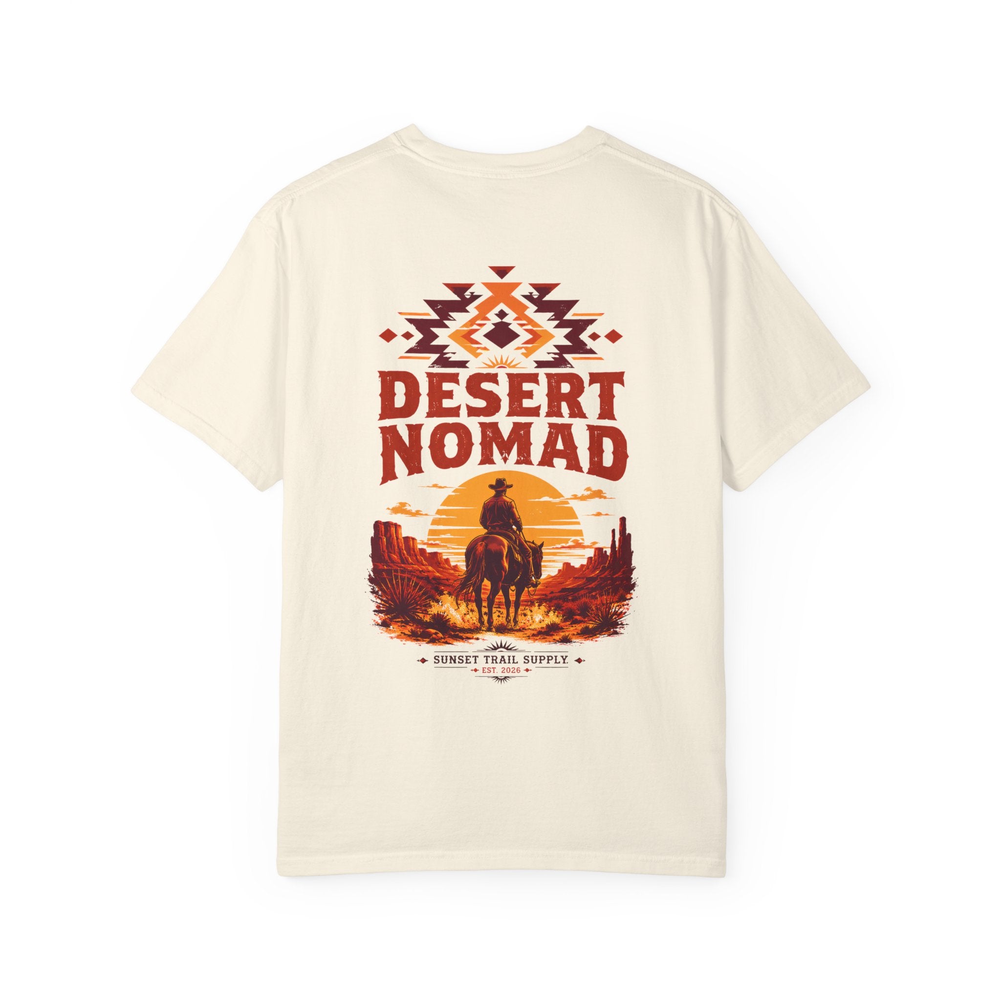 Desert Nomad western horse rider graphic t-shirt - product photo 3