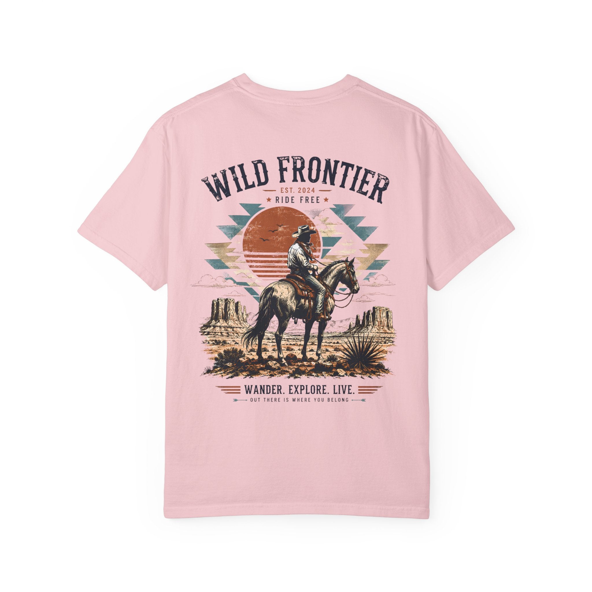 Wild Frontier cowboy graphic t-shirt - product photo 12