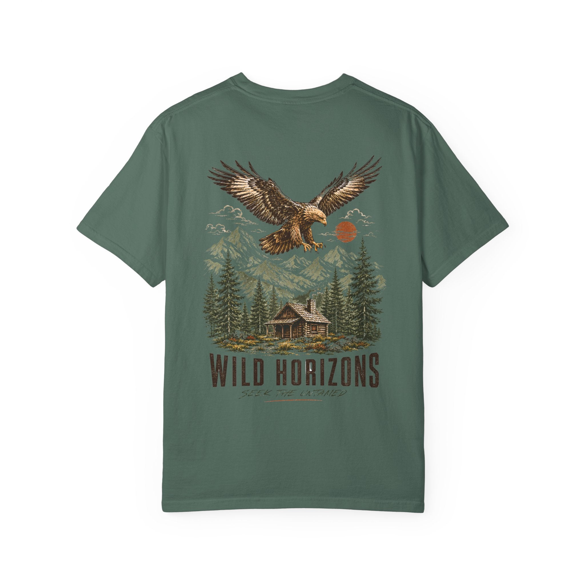 Wild Horizons Eagle Graphic T-Shirt – Vintage Back Print