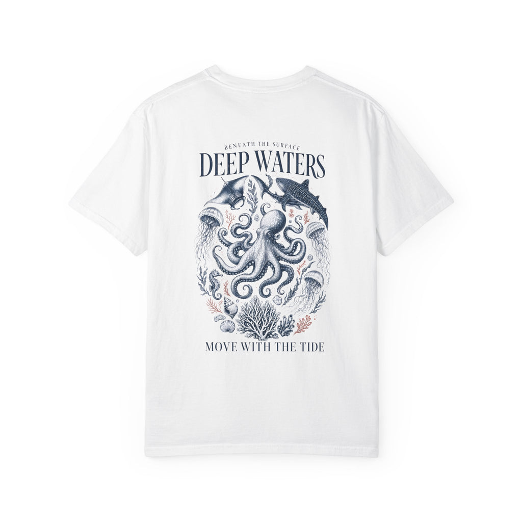 Deep Waters octopus graphic t-shirt - detail view