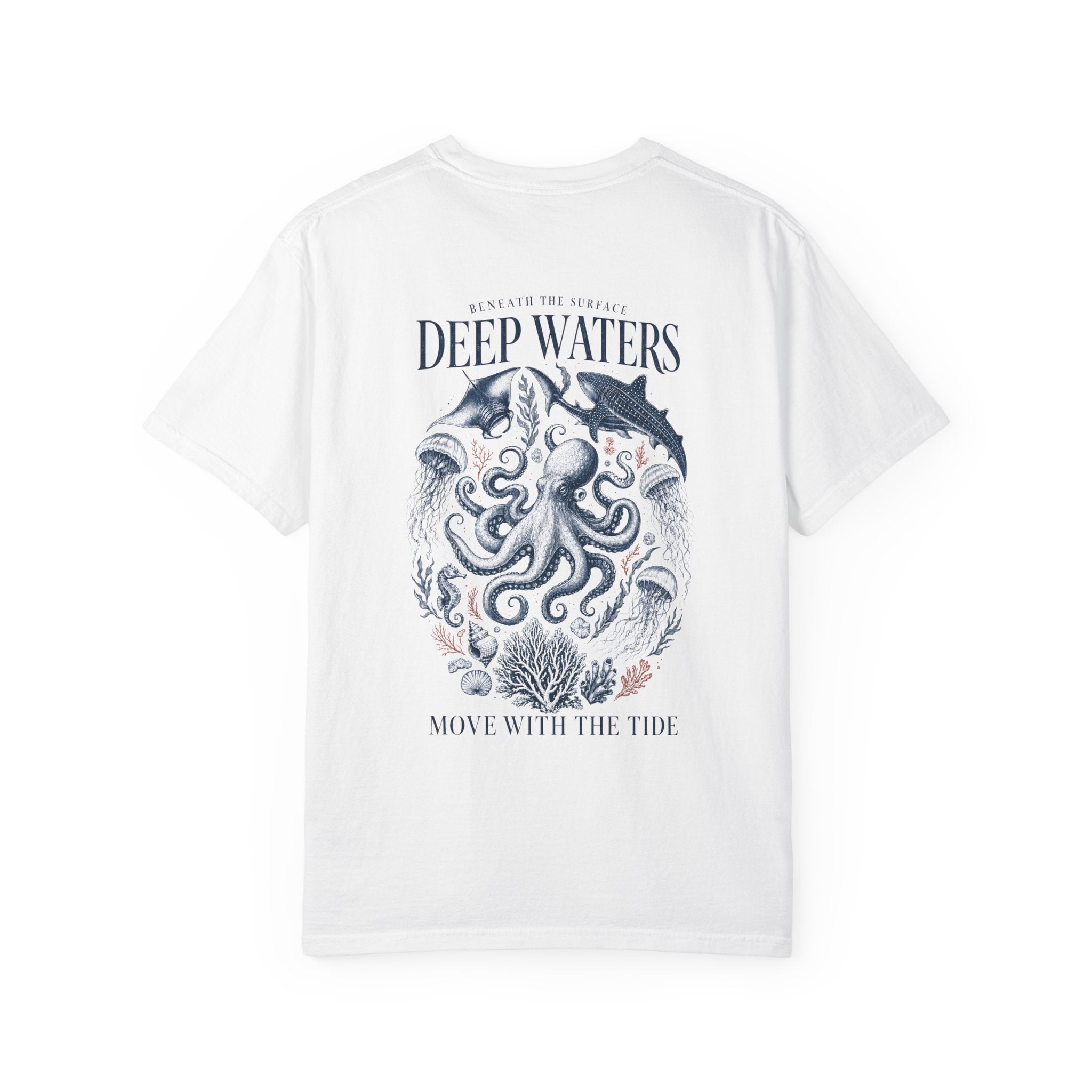 Deep Waters octopus graphic t-shirt - detail view
