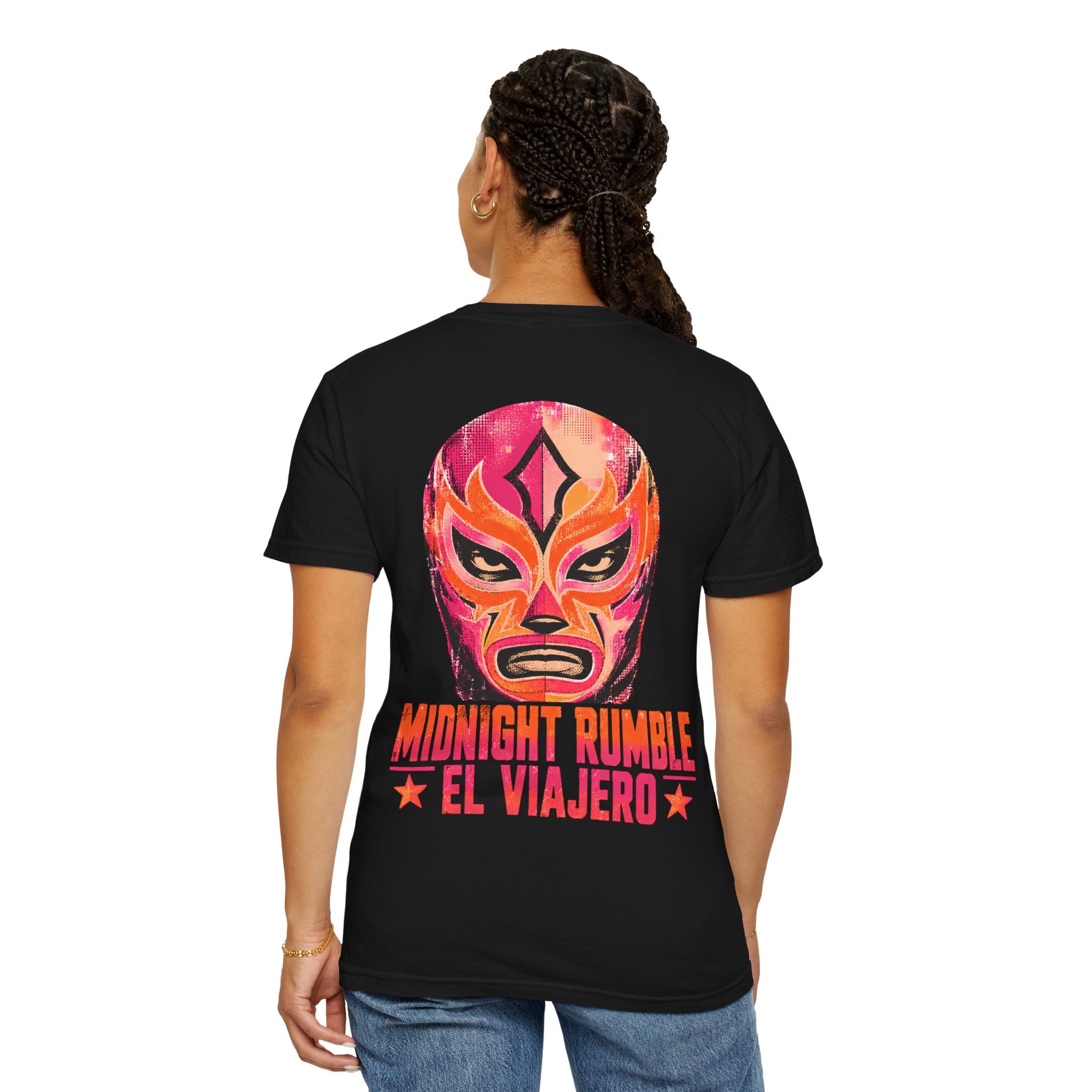 Midnight Rumble Lucha Libre wrestling graphic t-shirt - product photo 42