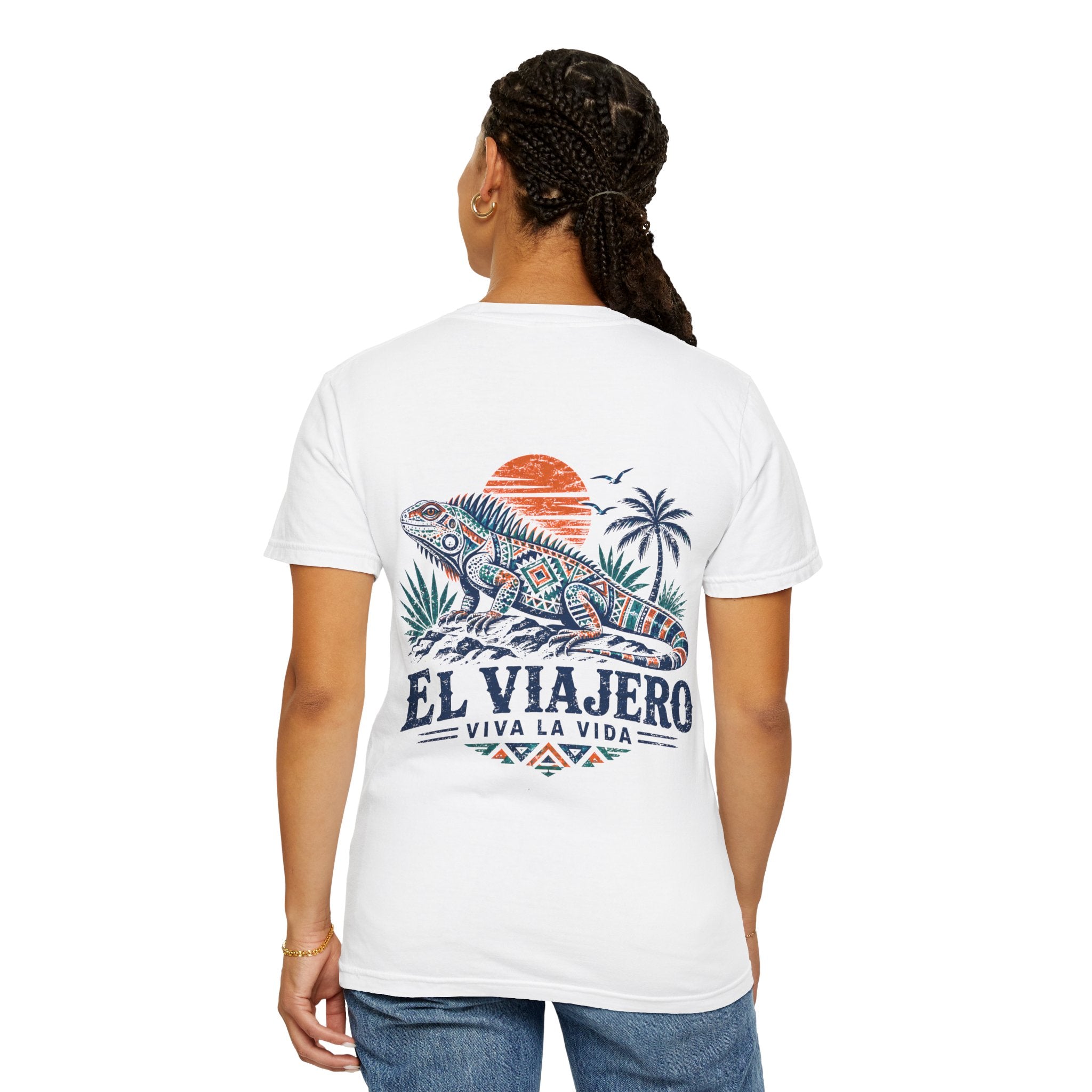 El Viajero iguana tropical graphic t-shirt - product photo 15