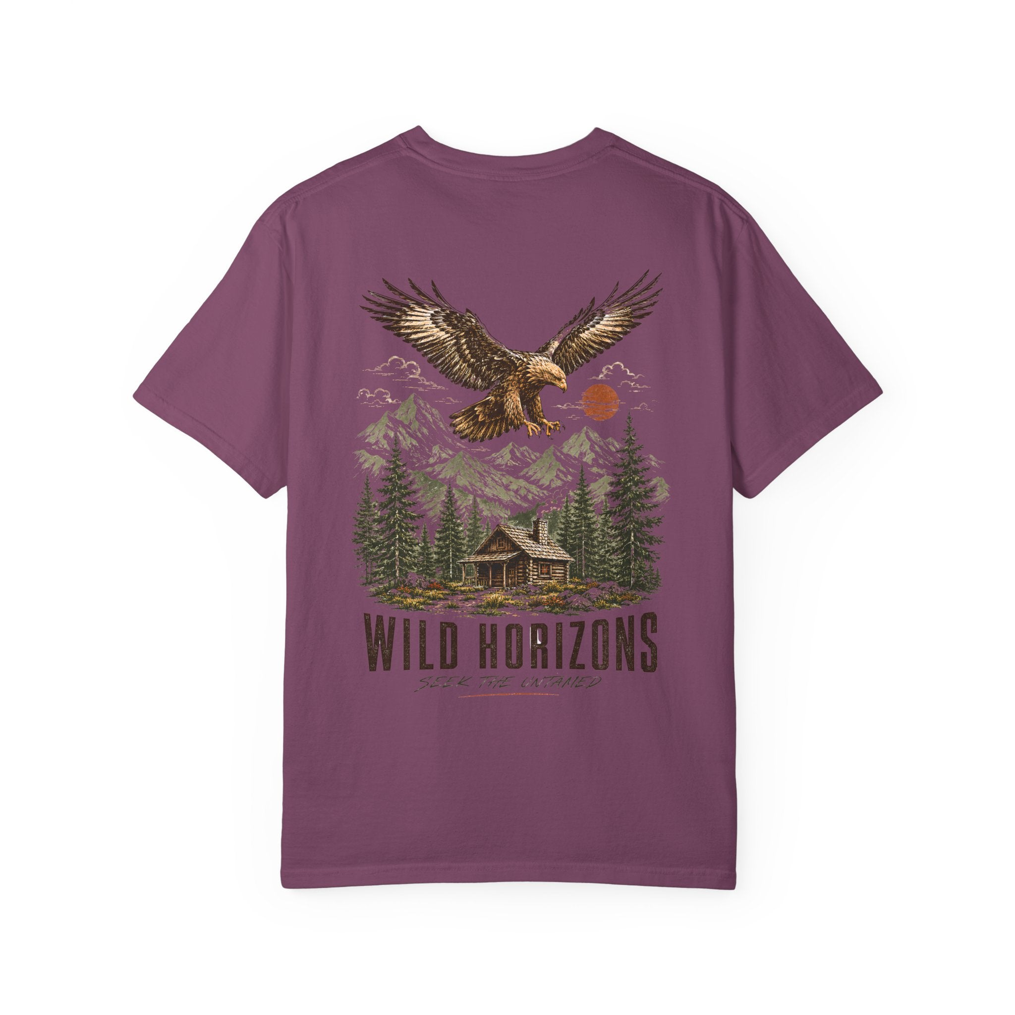 Wild Horizons Eagle Graphic T-Shirt – Vintage Back Print