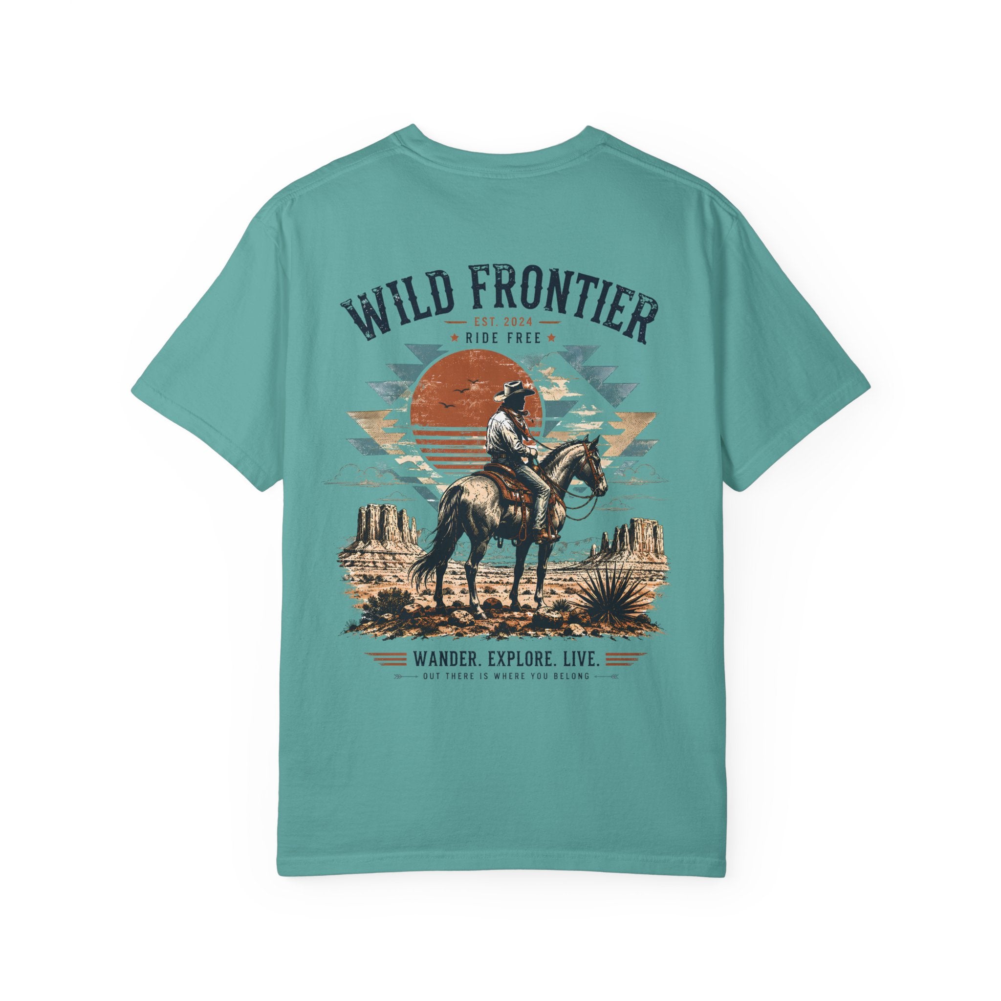 Wild Frontier cowboy graphic t-shirt - product photo 7