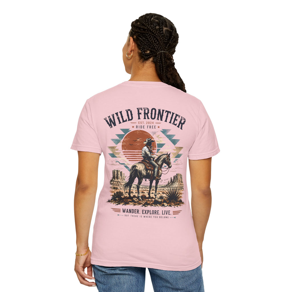 Wild Frontier cowboy graphic t-shirt - product photo 30