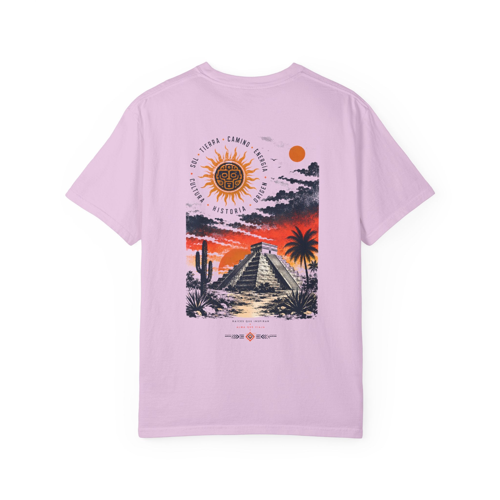 Mayan Pyramid vintage Mexico sunset graphic t-shirt - product photo 11