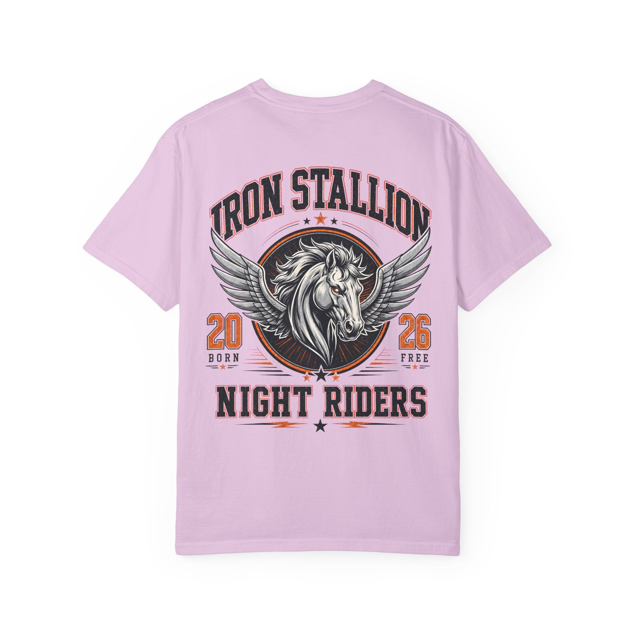 Iron Stallion Graphic T-Shirt – Vintage Winged Horse Streetwear Tee