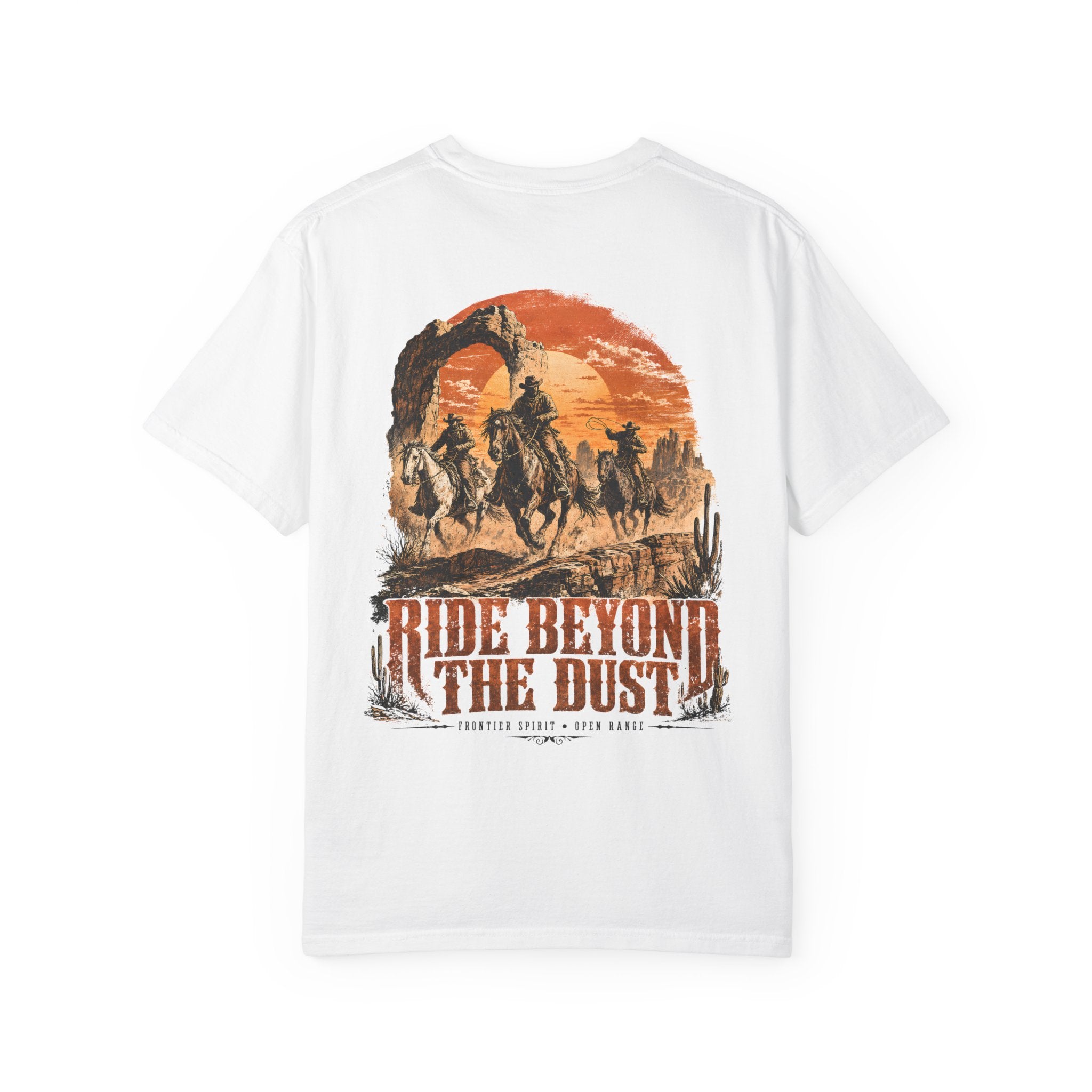 Western horse sunset graphic t-shirt - product photo