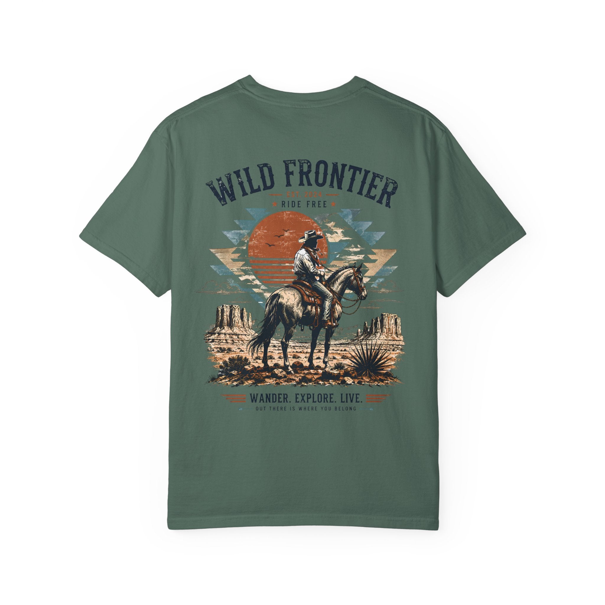 Wild Frontier cowboy graphic t-shirt - product photo 6