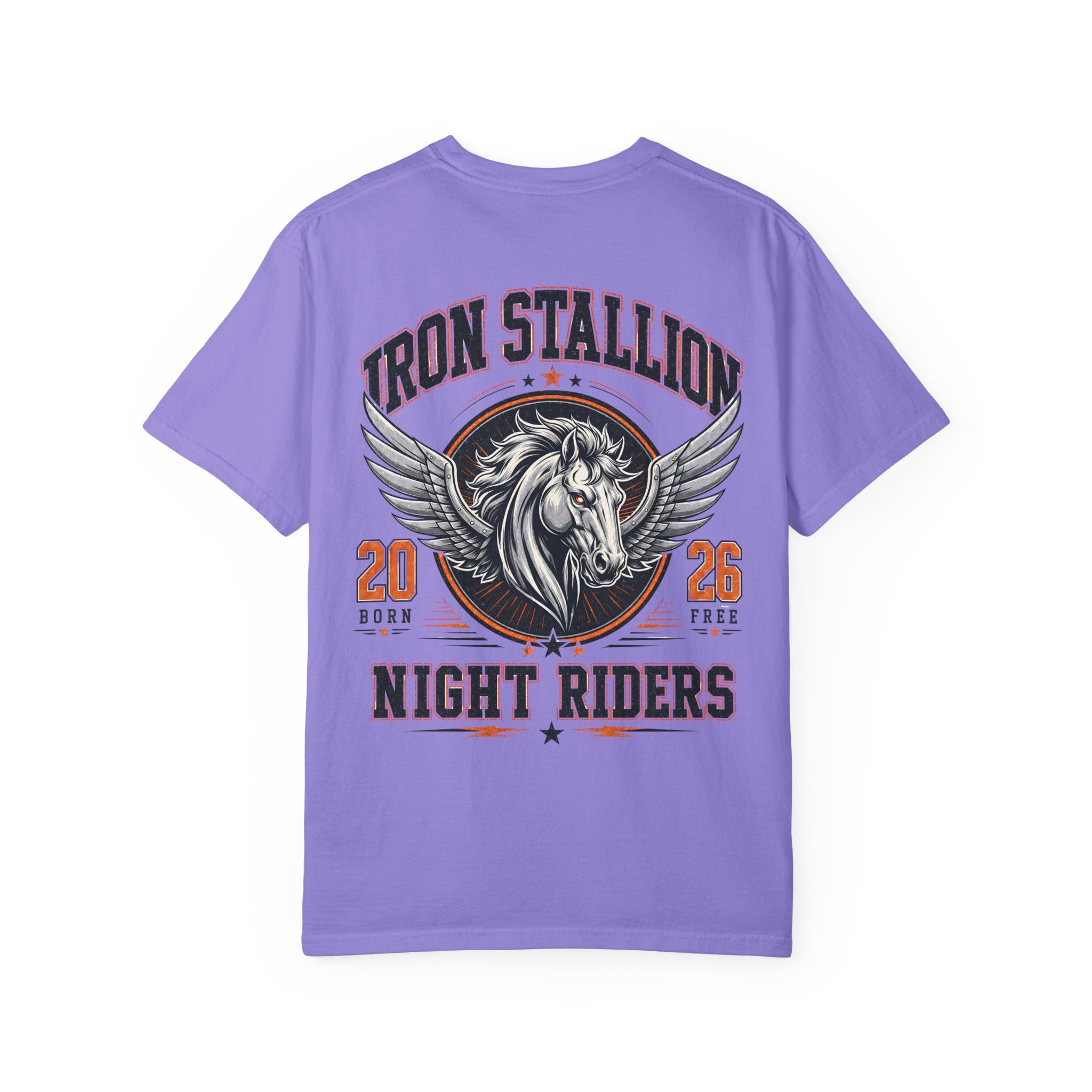 Iron Stallion Graphic T-Shirt – Vintage Winged Horse Streetwear Tee