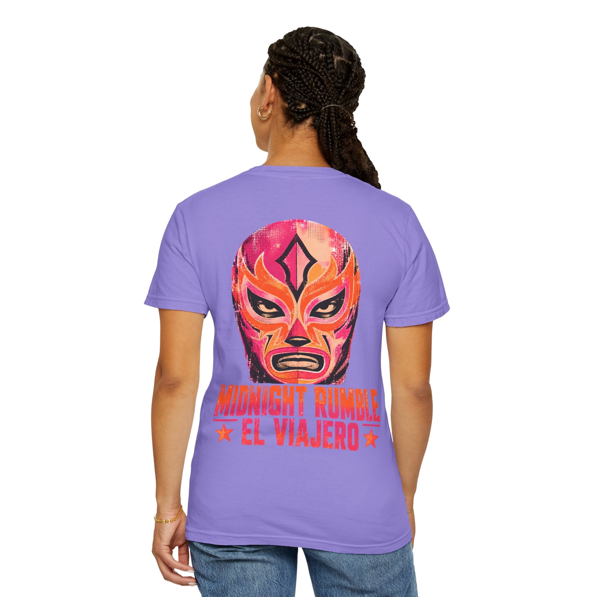 Midnight Rumble Lucha Libre wrestling graphic t-shirt - product photo 44