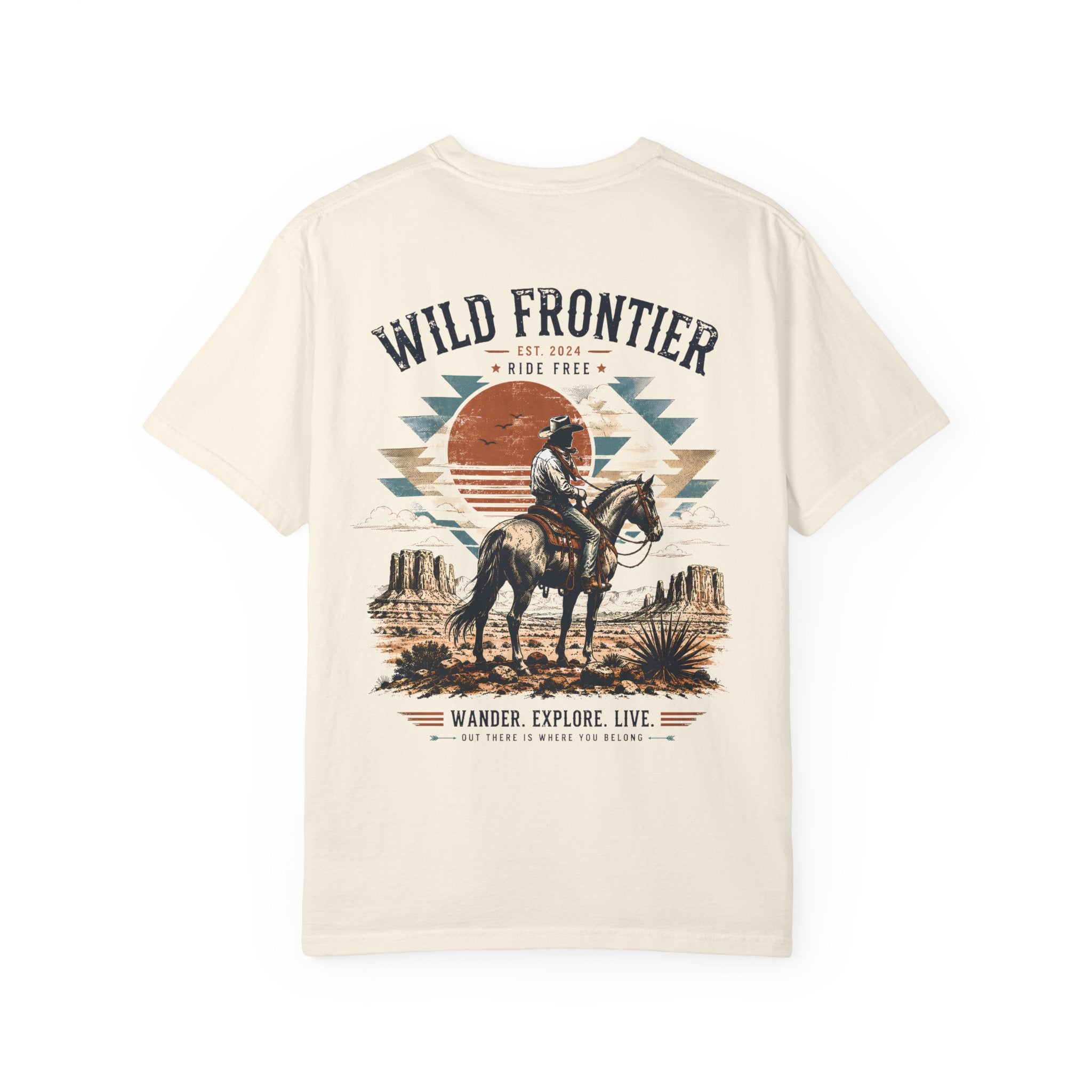 Wild Frontier cowboy graphic t-shirt - product photo 2