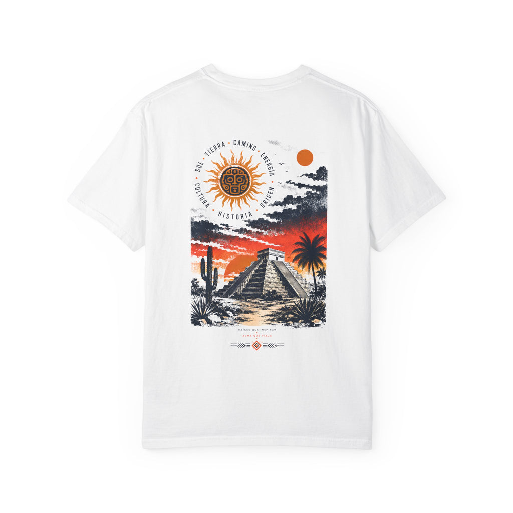 Mayan Pyramid vintage Mexico sunset graphic t-shirt - product photo 18