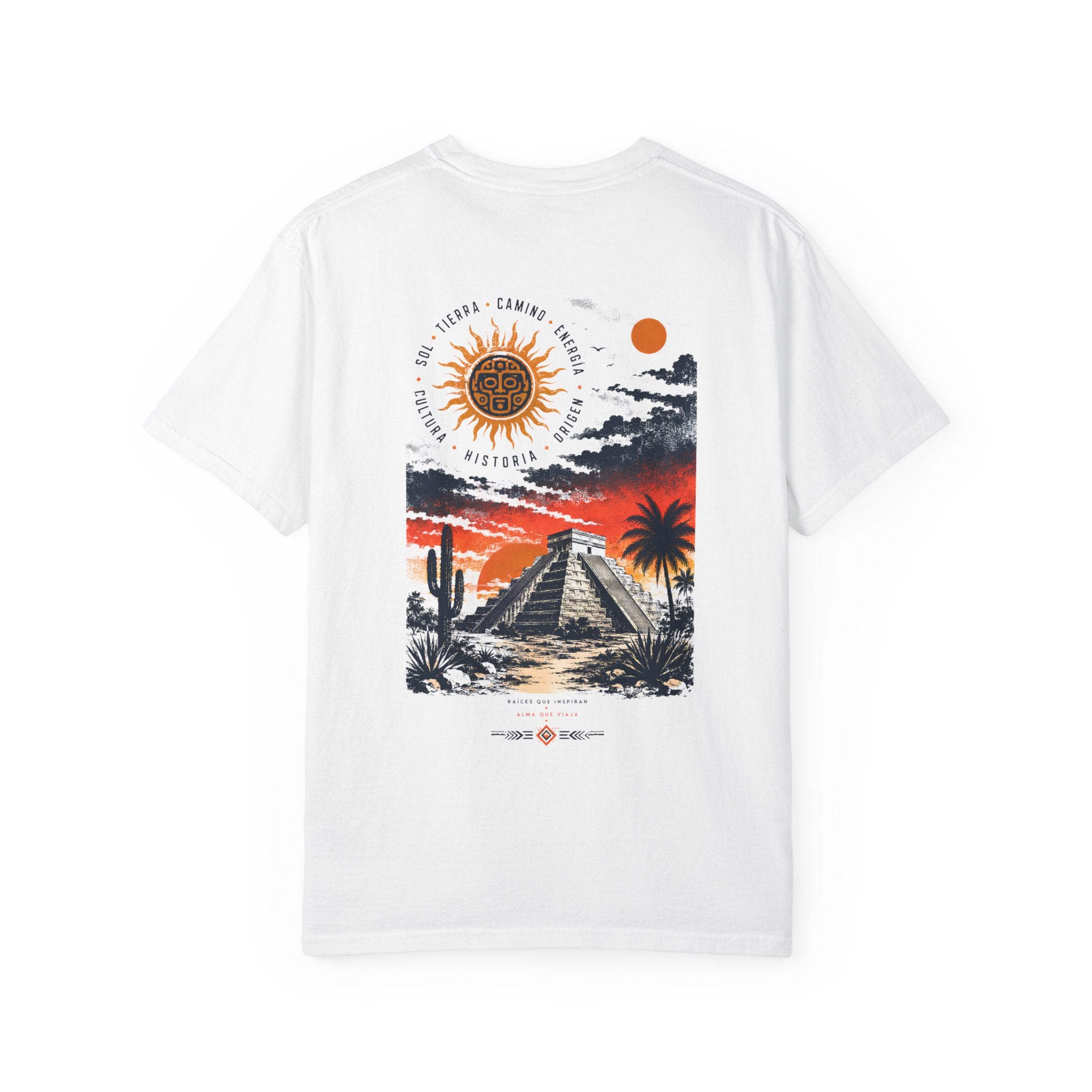 Mayan Pyramid vintage Mexico sunset graphic t-shirt - product photo 18