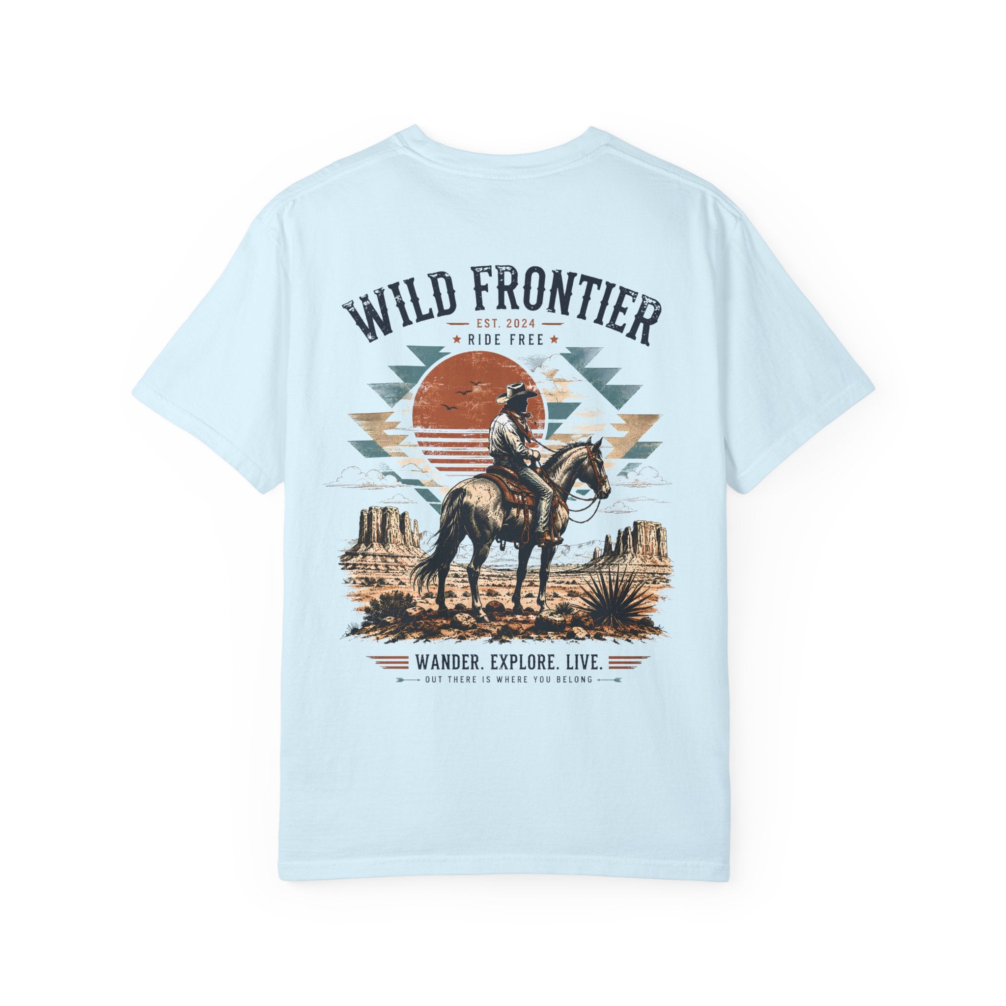 Wild Frontier cowboy graphic t-shirt - product photo 8