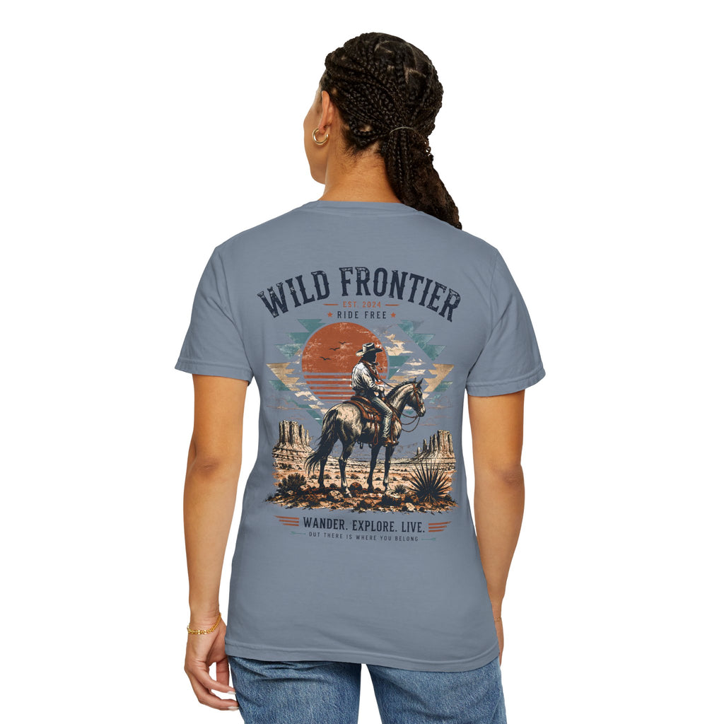 Wild Frontier cowboy graphic t-shirt - product photo 27