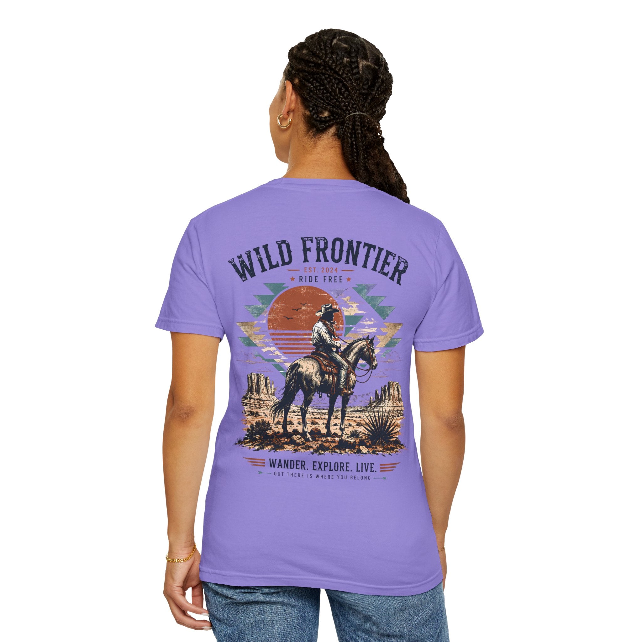 Wild Frontier cowboy graphic t-shirt - product photo 28