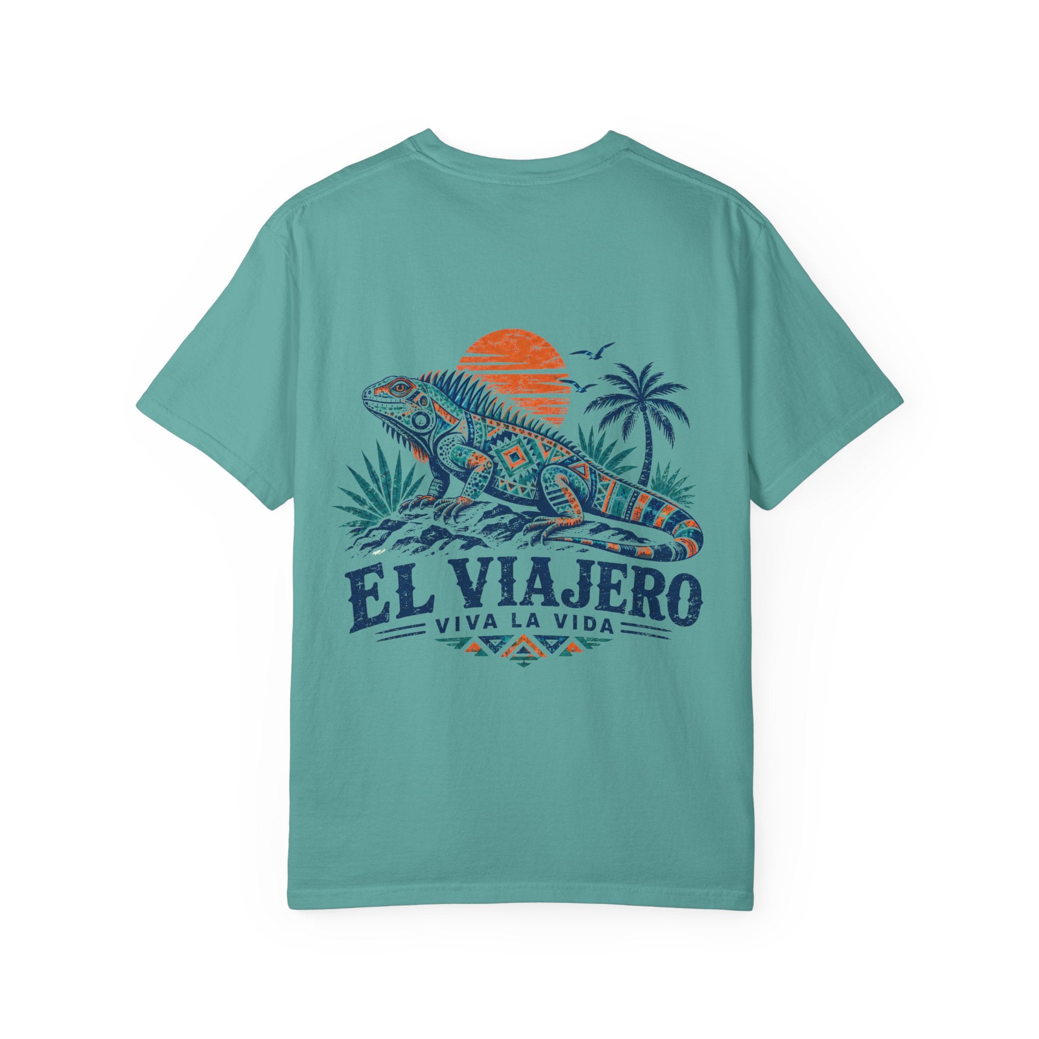 El Viajero iguana tropical graphic t-shirt - product photo 5