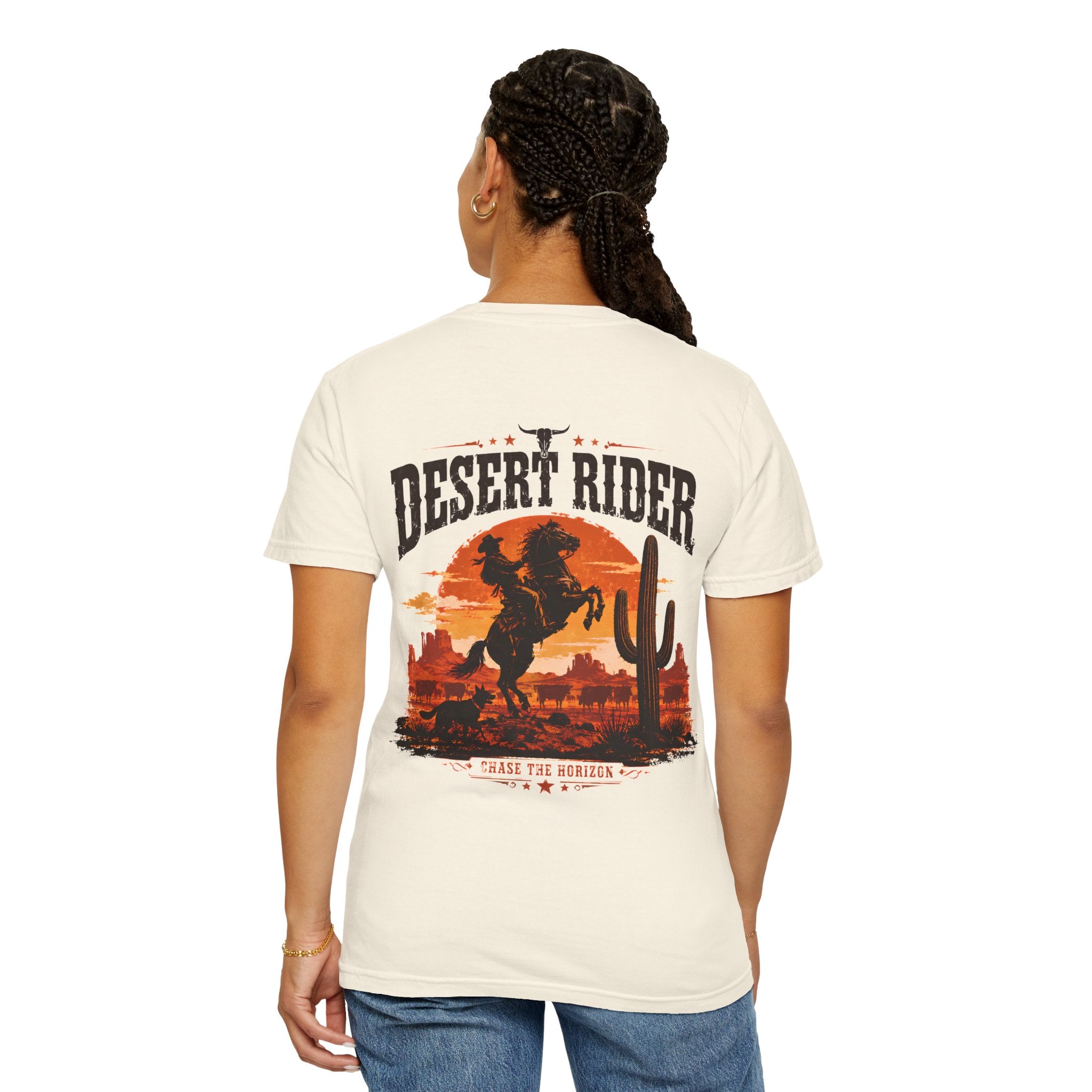 Desert Rider western cowboy graphic t-shirt - product photo 2
